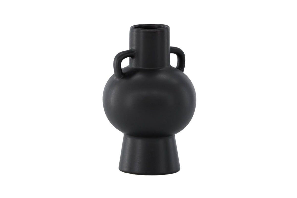 Vase „Lunaro“ – Blanc ou Noir, Steinzeug