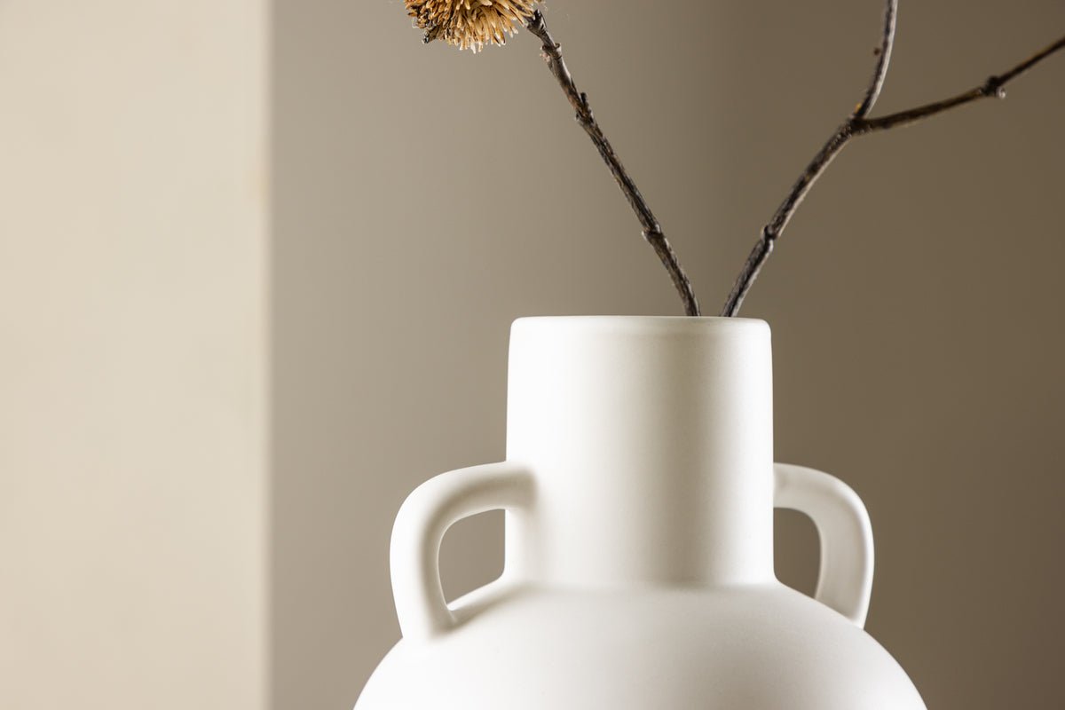 Vase „Lunaro“ – Blanc ou Noir, Steinzeug