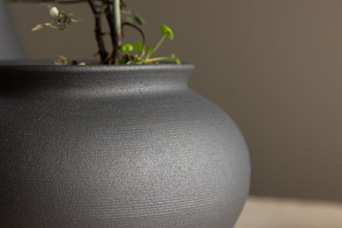 Vase „Arlena“ Ø 18 cm – Blanc oder Noir