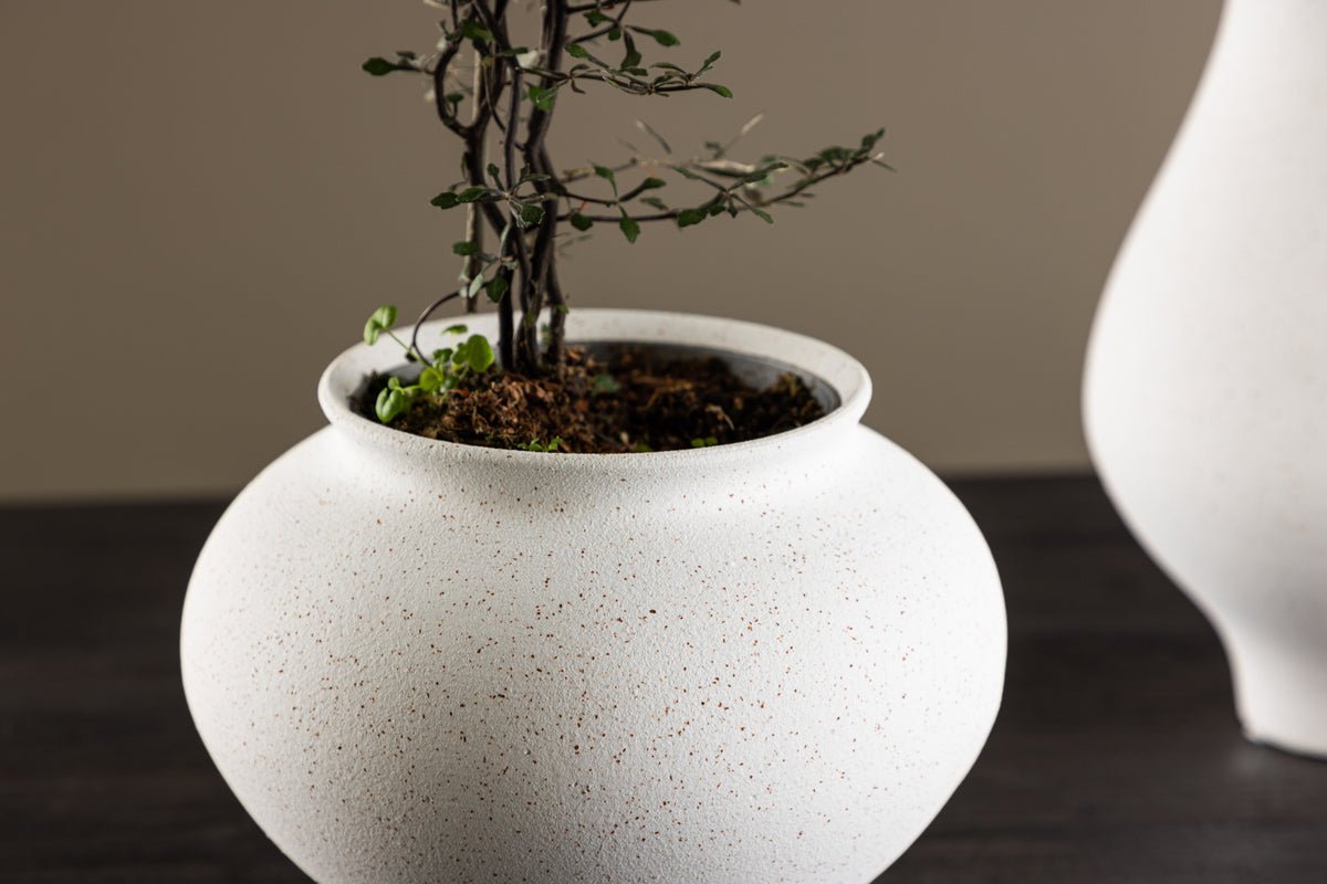 Vase „Arlena“ Ø 18 cm – Blanc oder Noir