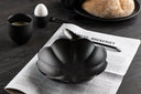 Teller Black Swan - 2er-Set, glasiertes, verstärktes Porzellan, mattschwarz