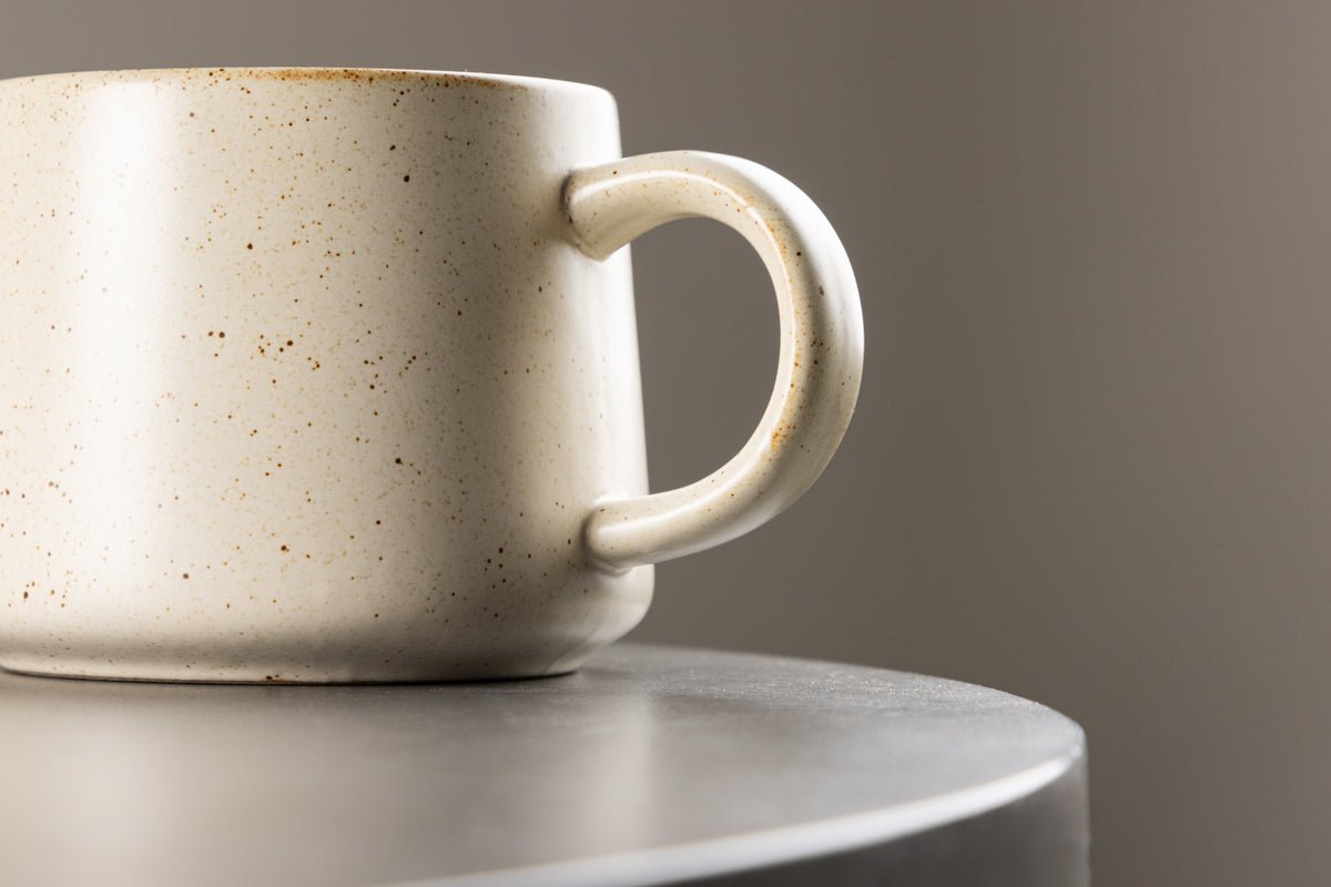 Tasse à café Liva - lot de 2 en Beige en céramique, en deux tailles
