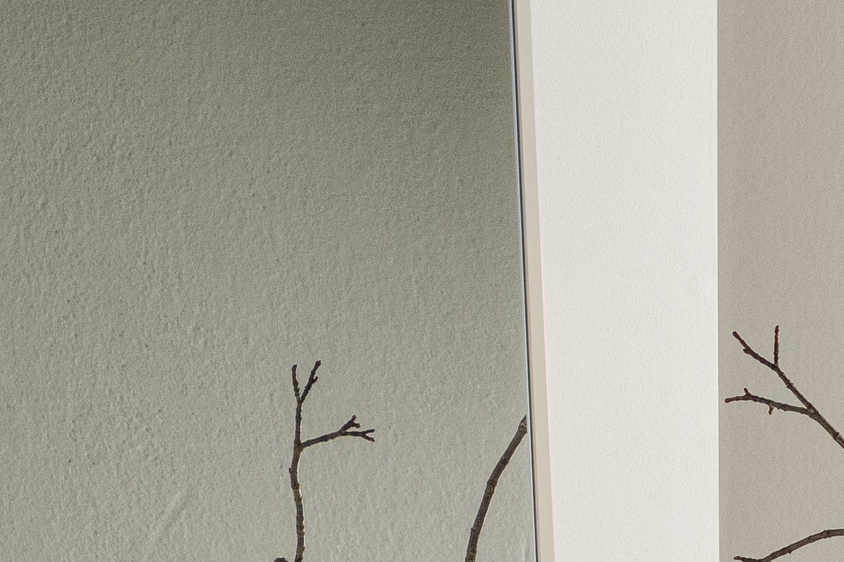 Spiegel Morini – avec cadre en aluminium en Beige ou Argenté