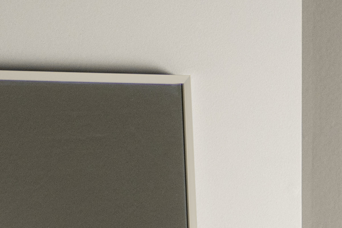 Spiegel Morini – avec cadre en aluminium en Beige ou Argenté