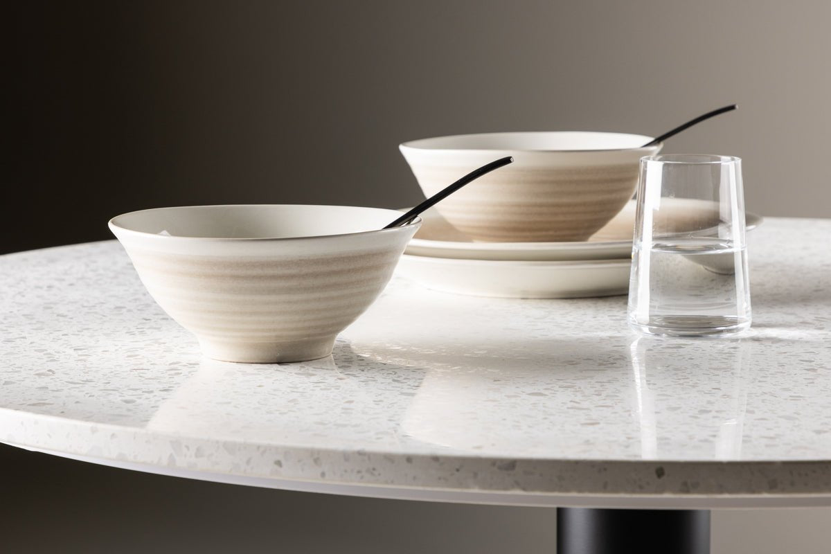 Bols Aurelia - lot de 2 – grès, Beige et résistant à la chaleur