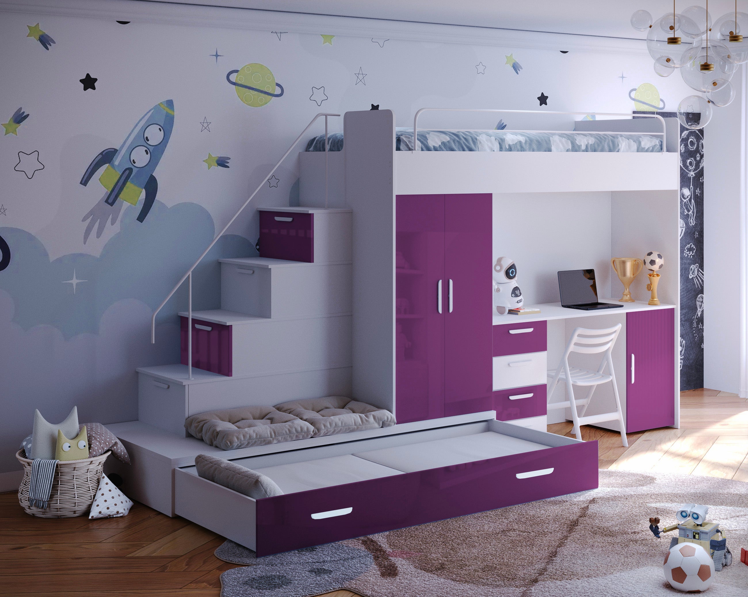 Lit surélevé pour enfants Adventure