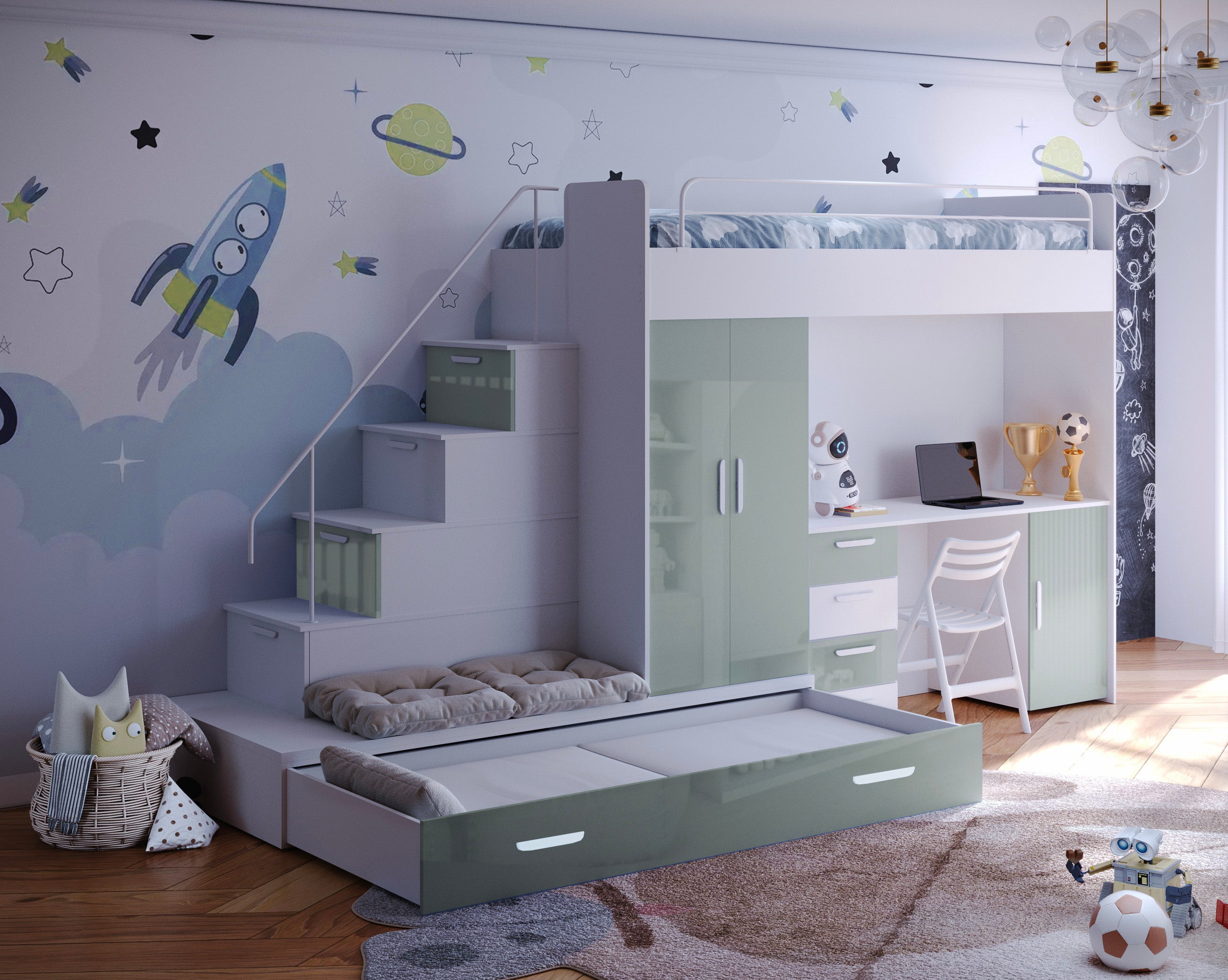 Lit surélevé pour enfants Adventure