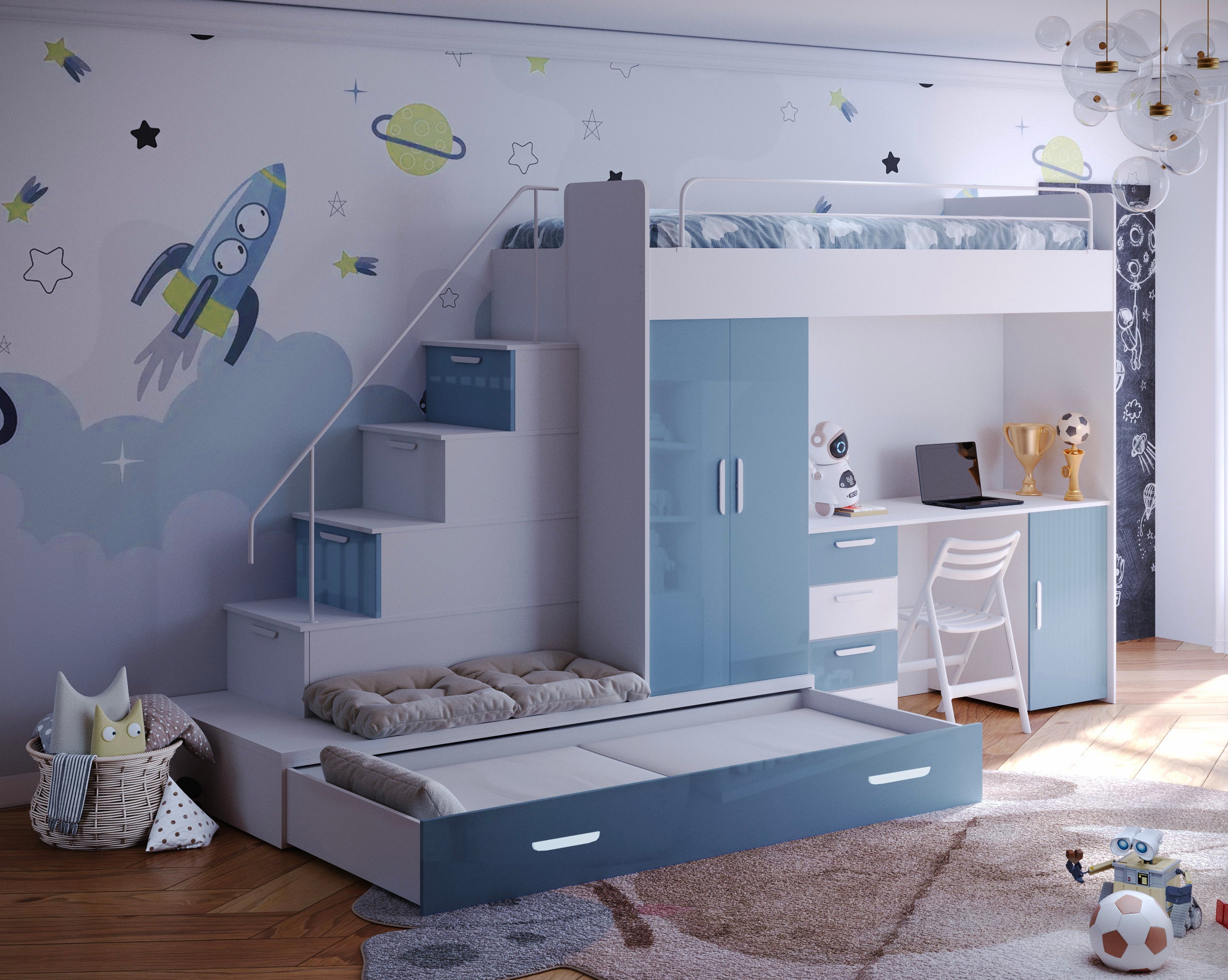 Lit surélevé pour enfants Adventure