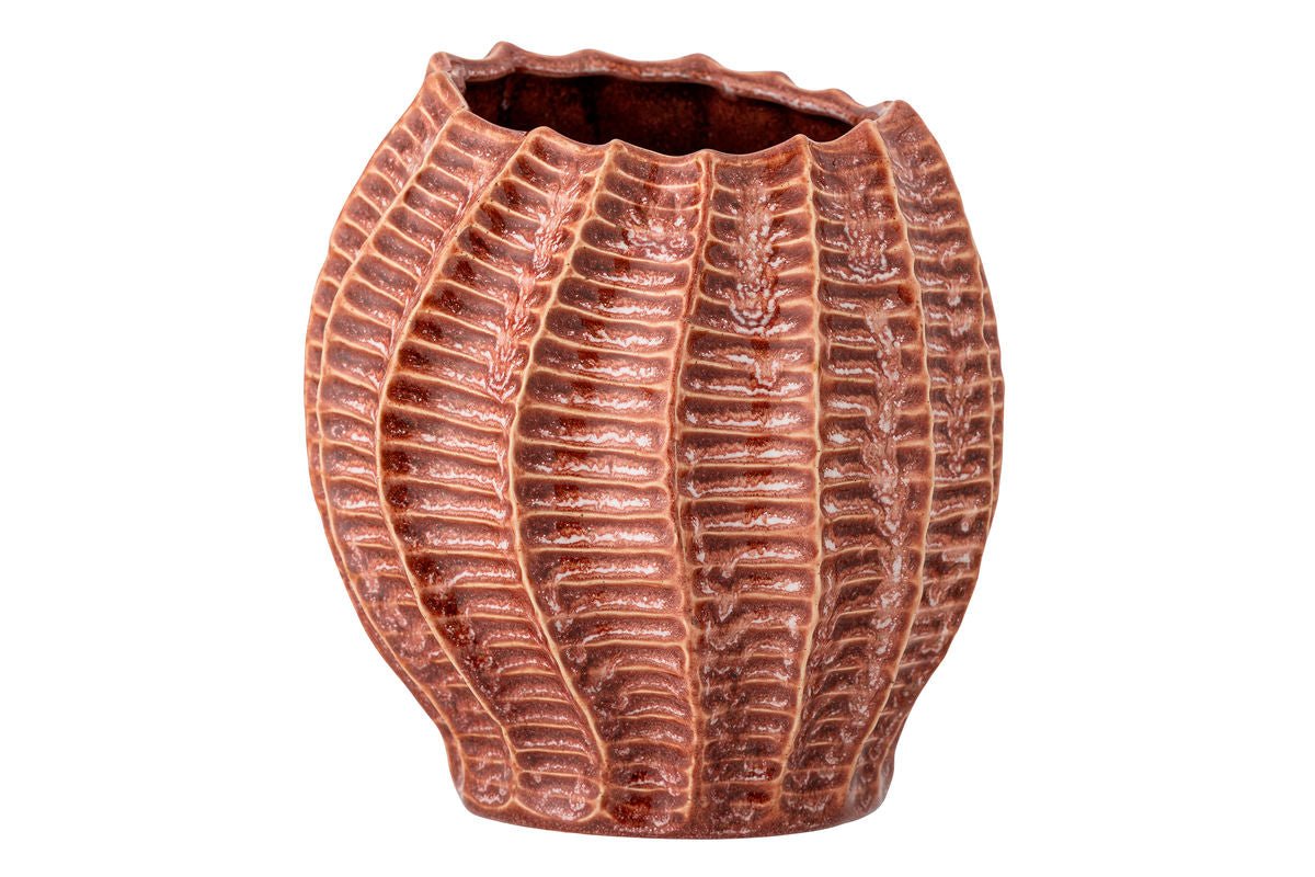 Vase « Cori » – Vase en céramique avec rainures