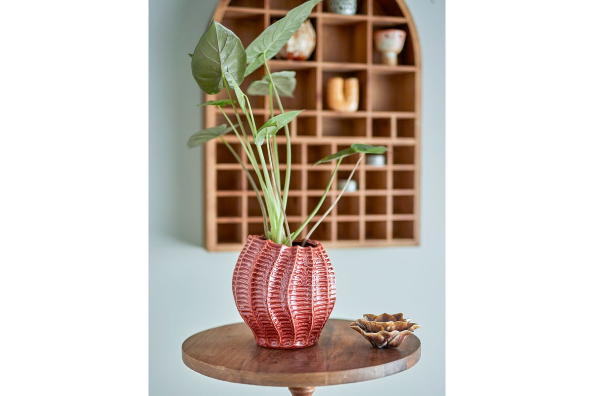 Vase « Cori » – Vase en céramique avec rainures