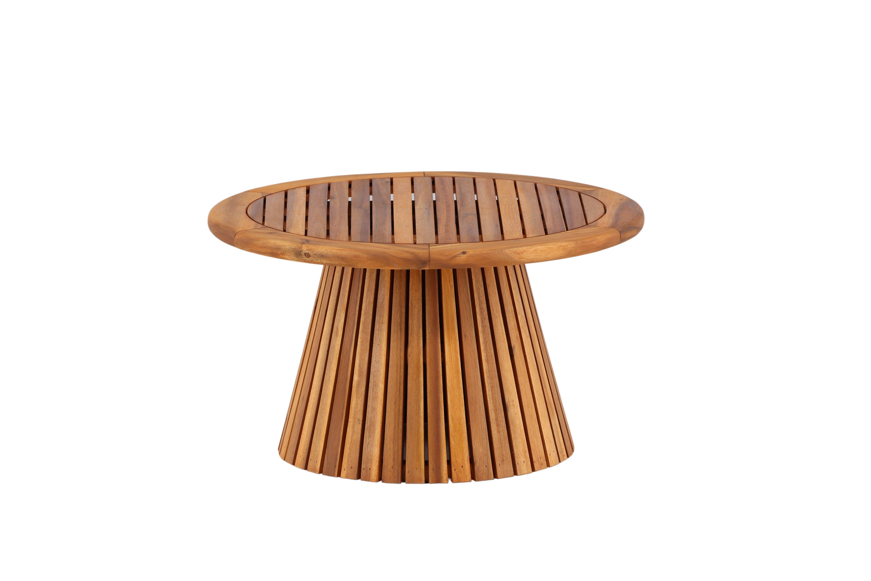 Table de jardin Hewa - Table d'appoint ronde en bois d'acacia