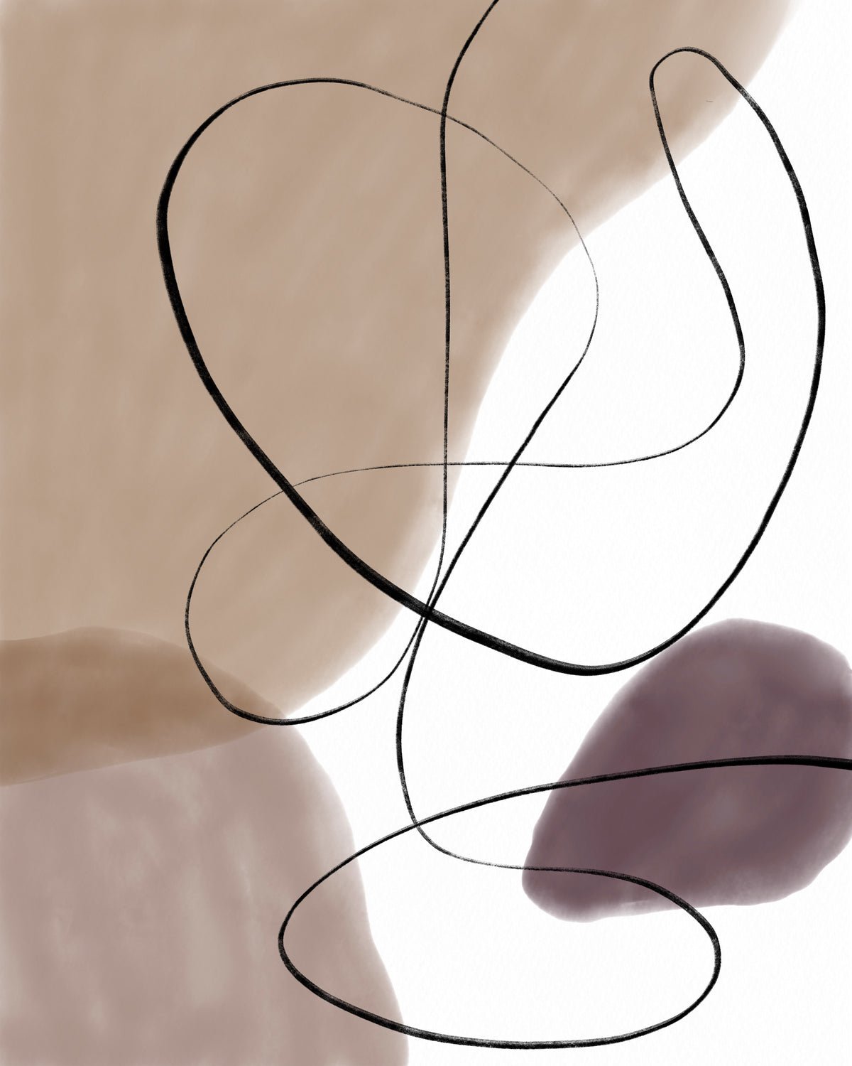 Poster Swirl en papier de haute qualité