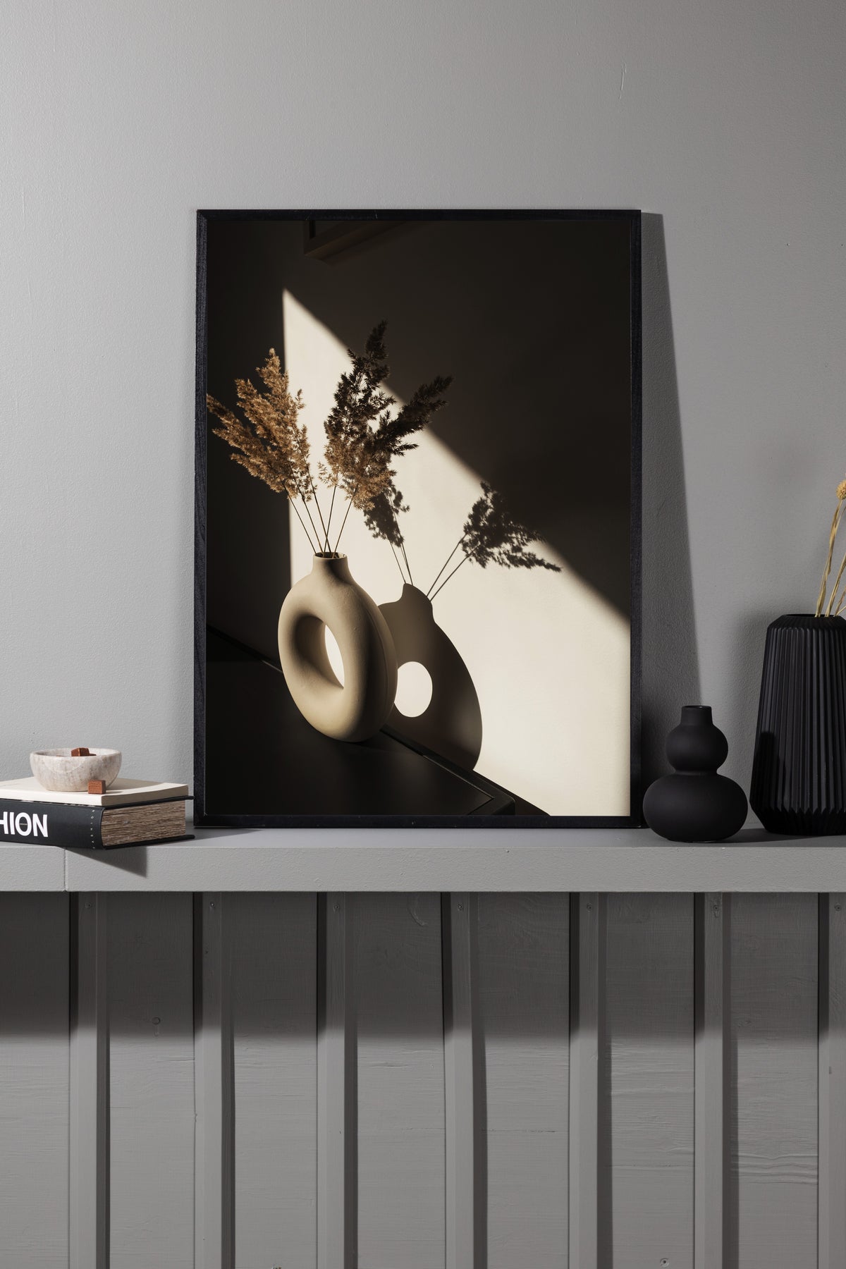 Poster motif ombre en papier de haute qualité