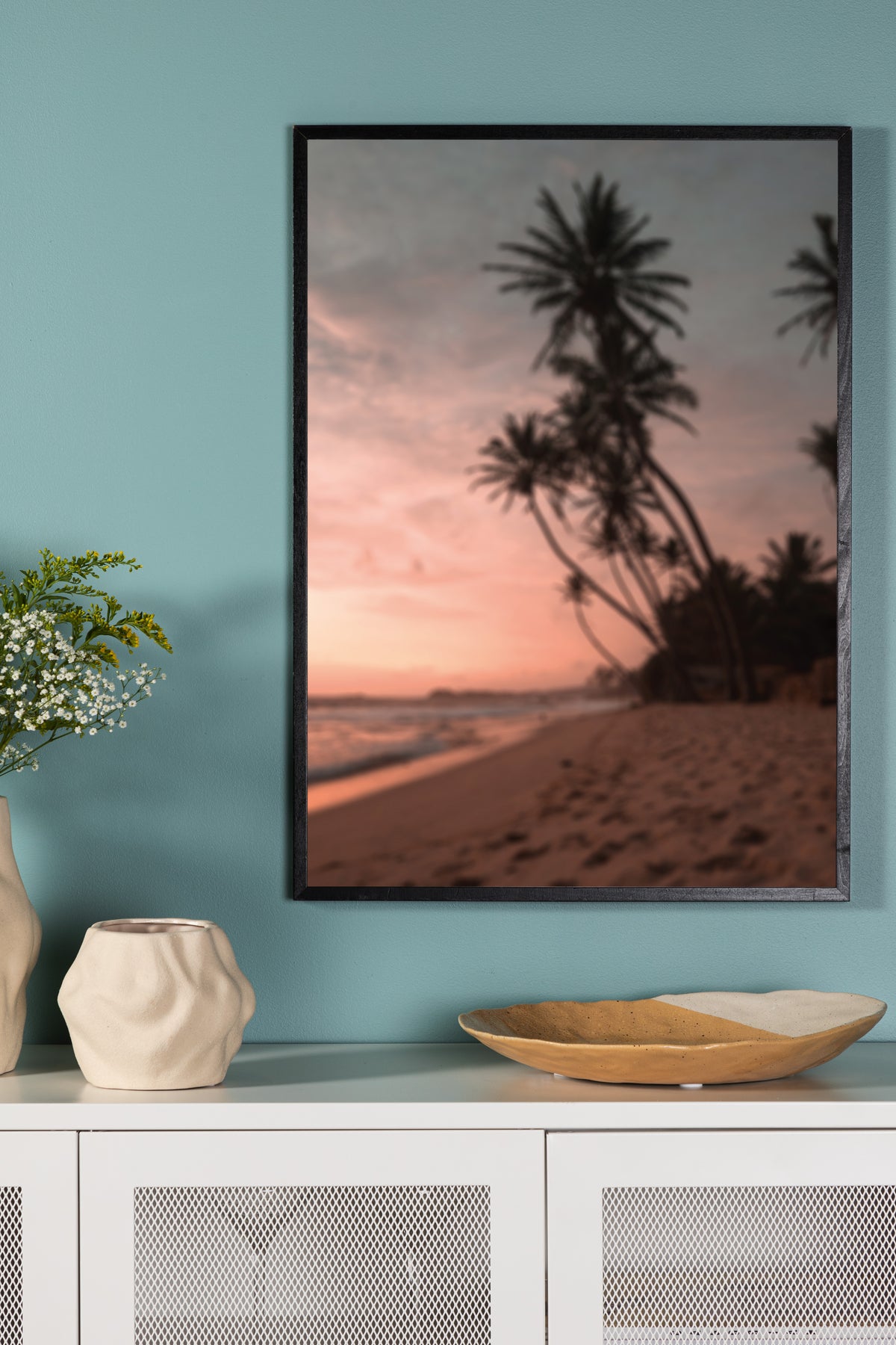 Poster Beach en papier de haute qualité