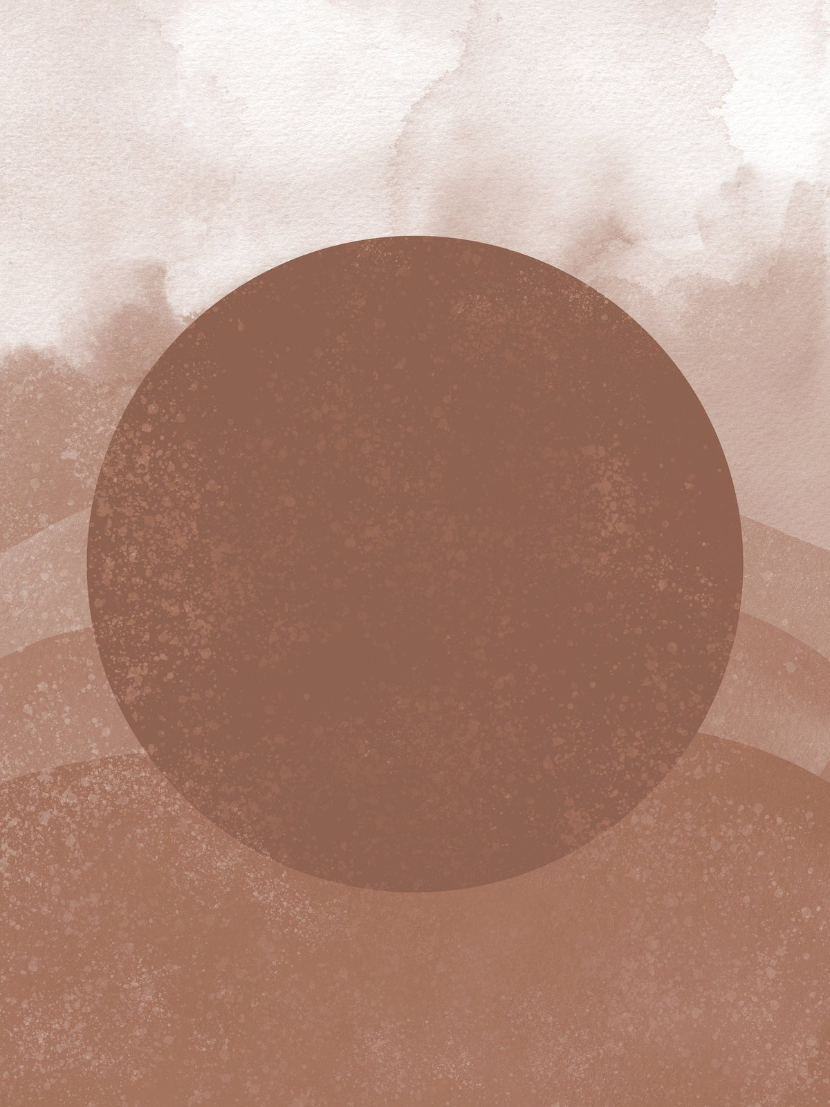 Poster Concentric en papier de haute qualité