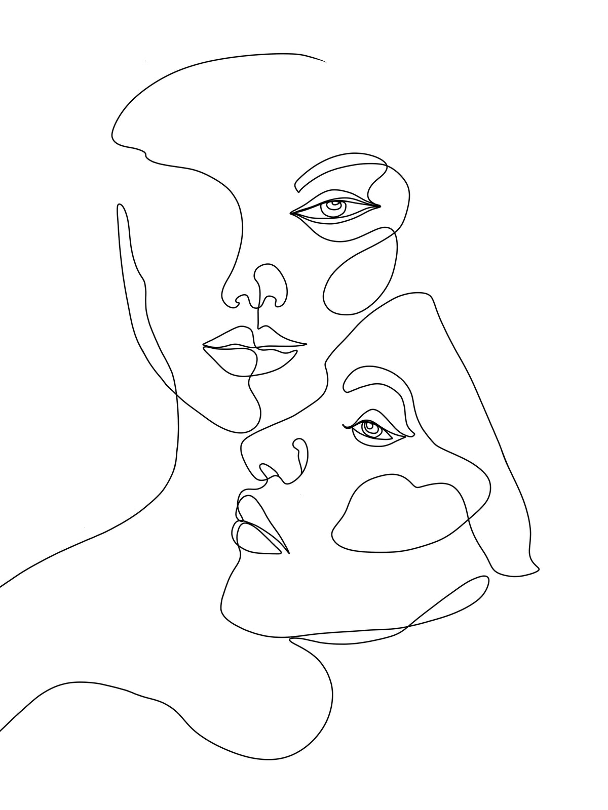 Poster Duett en papier de haute qualité