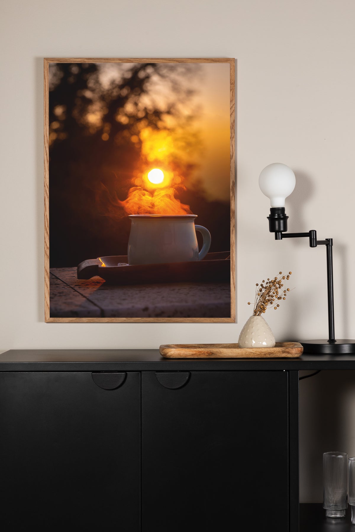 Poster Bonjour de papier de haute qualité