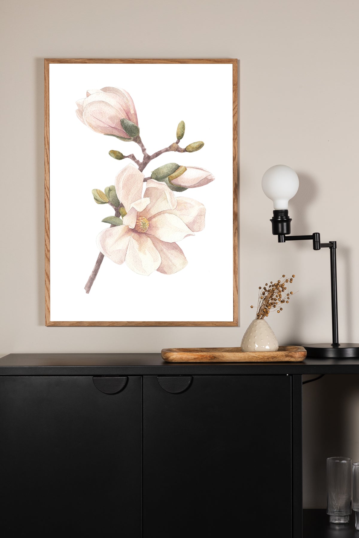 Poster Fleur de cerisier en papier de haute qualité