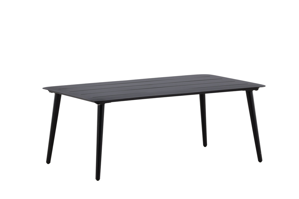 Table basse de jardin Rhodos - en aluminium noir