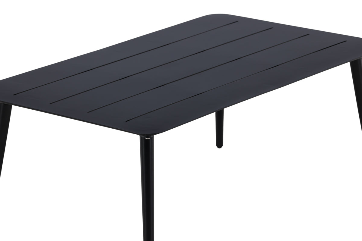 Table basse de jardin Rhodos - en aluminium noir