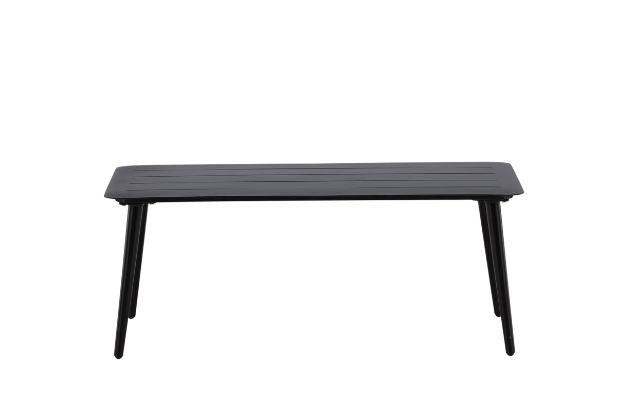 Table basse de jardin Rhodos - en aluminium noir