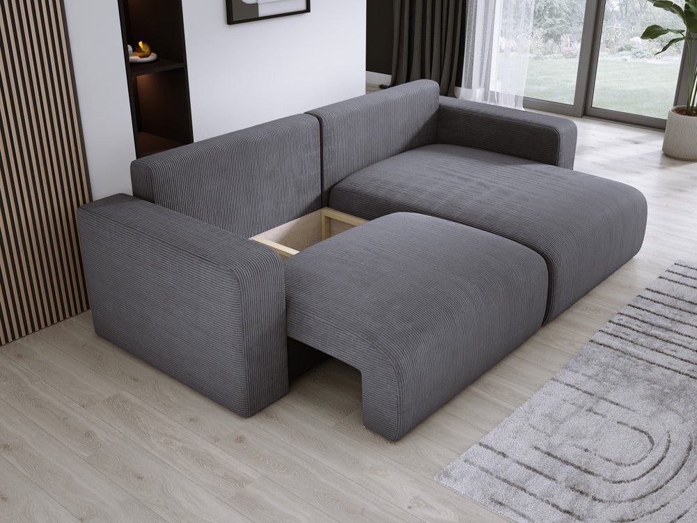 Canapé designer Carl Côtelé avec fonction couchage et rabattable