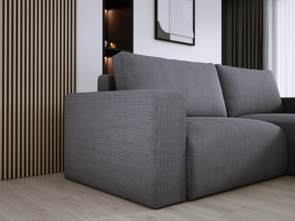 Canapé designer Carl Côtelé avec fonction couchage et rabattable