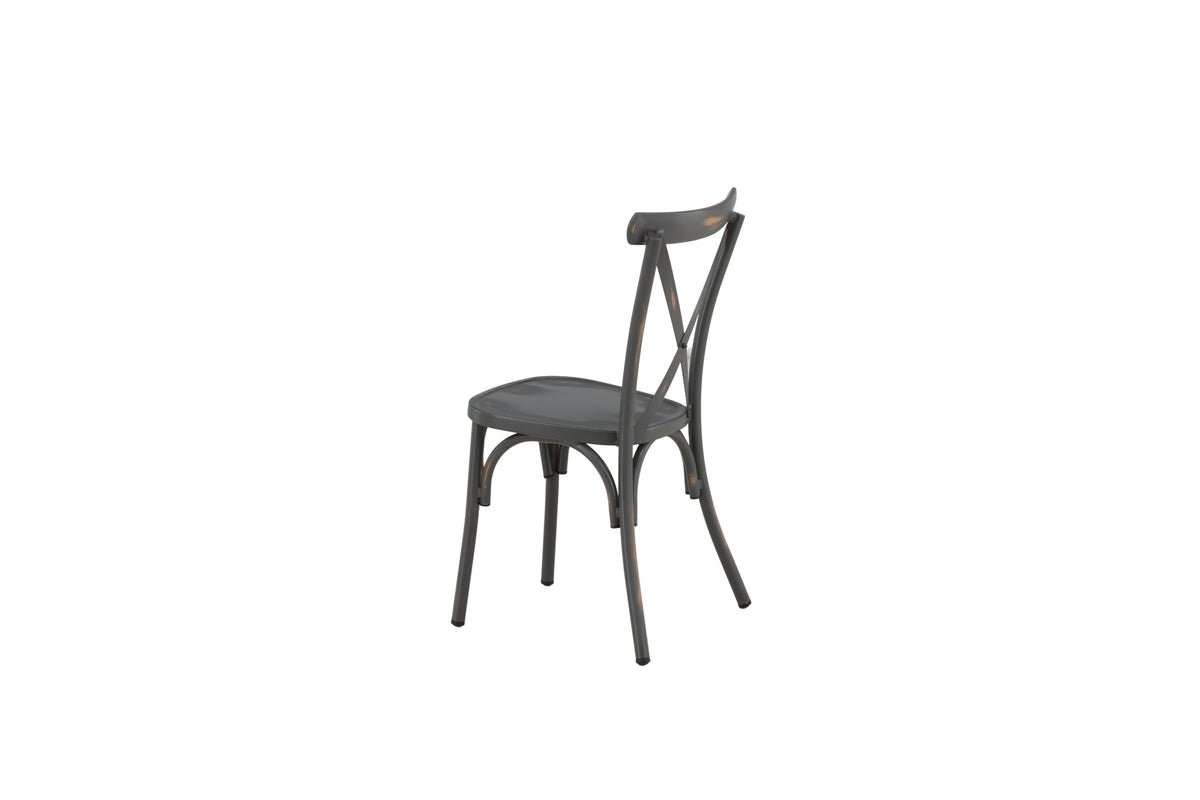 Lot de 2 - Chaise de jardin Ellen en aluminium