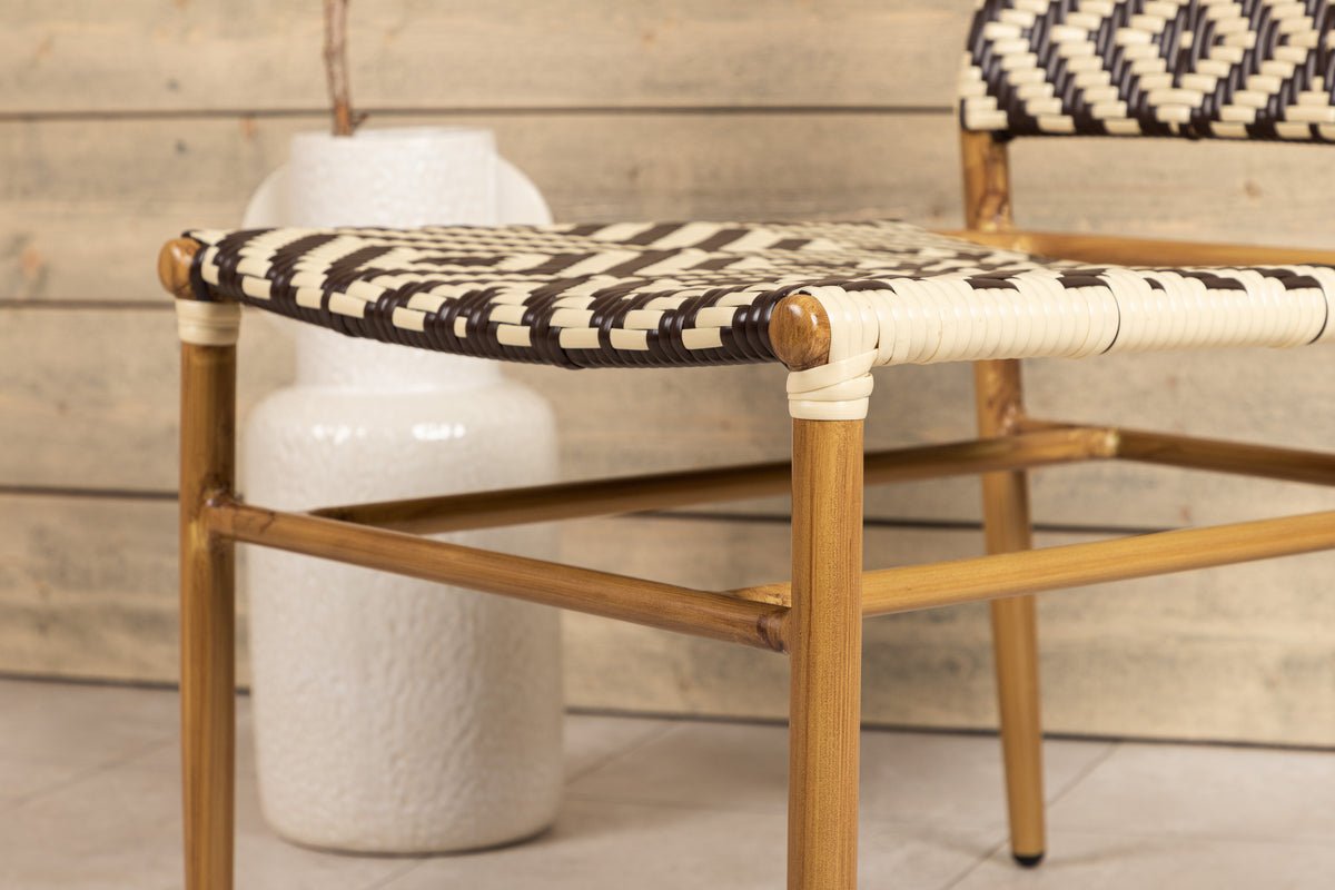 Chaise de jardin Carla - en rotin en Beige et tons bruns