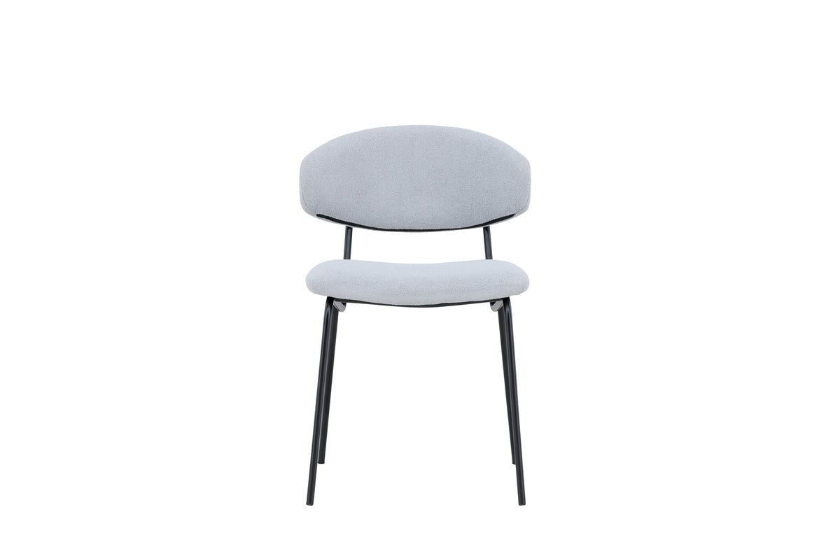 Ensemble de 2 chaises Antarctica avec doux Bouclé - Tissu