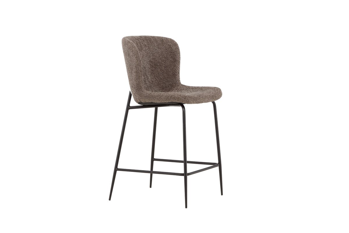 Tabouret de bar Sonee - Avec tissu Bouclé doux