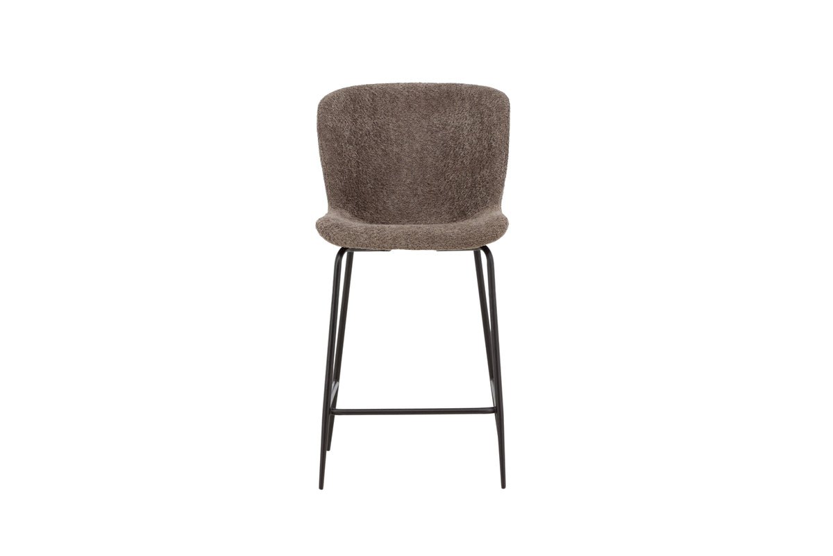 Tabouret de bar Sonee - Avec tissu Bouclé doux