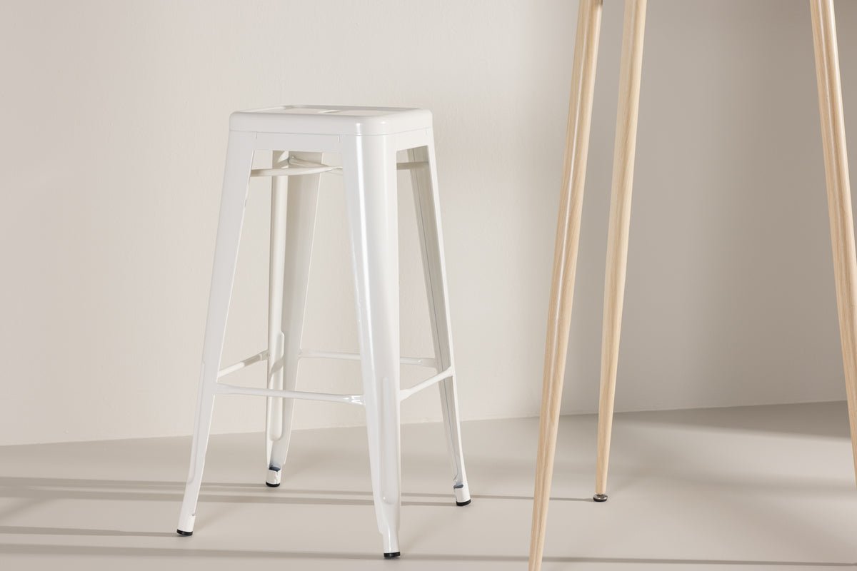 Tabouret de bar Inzersdorf - Élégance en acier beige