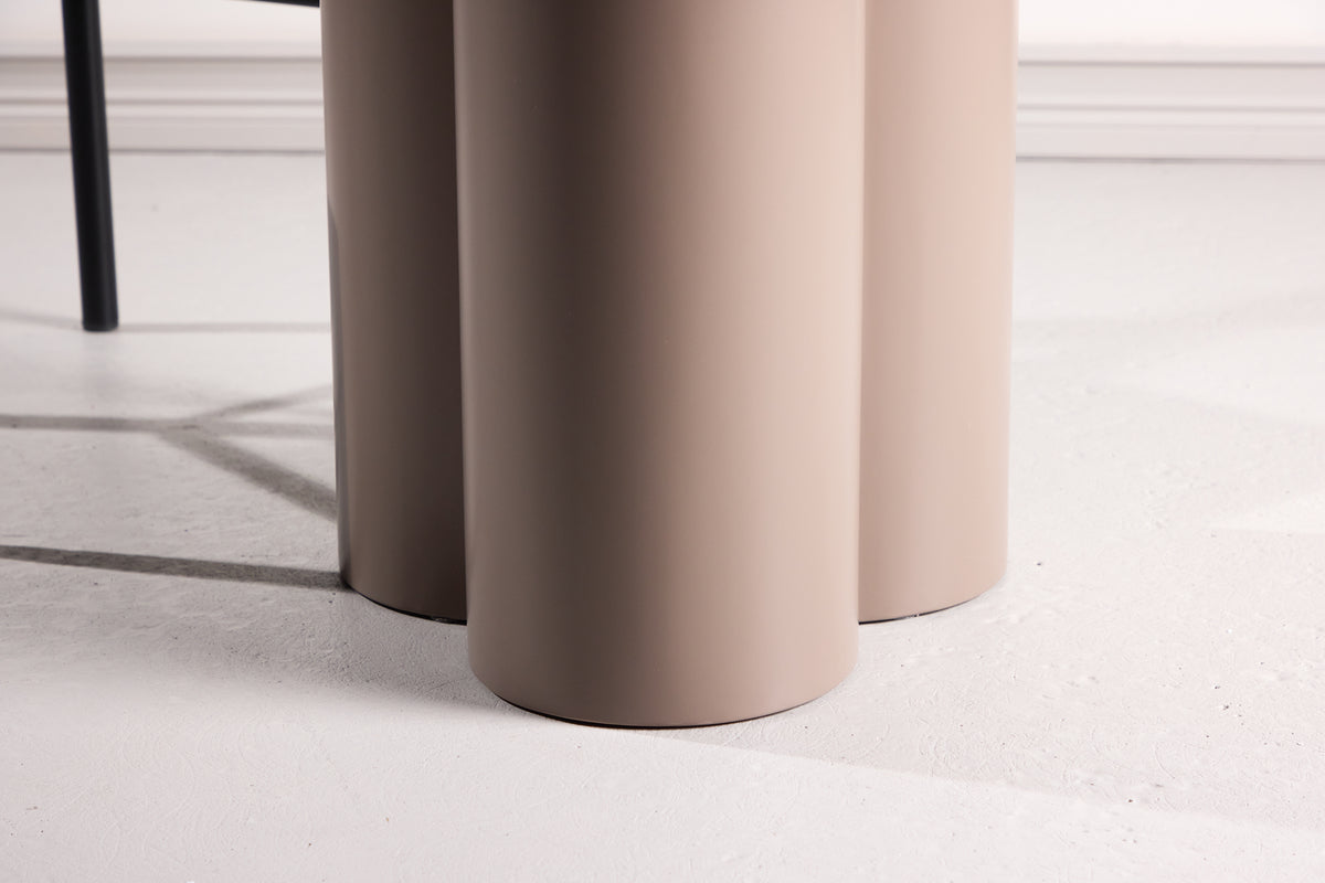 Table à manger Cavallo – Table ronde Ø110 cm en Marron foncé