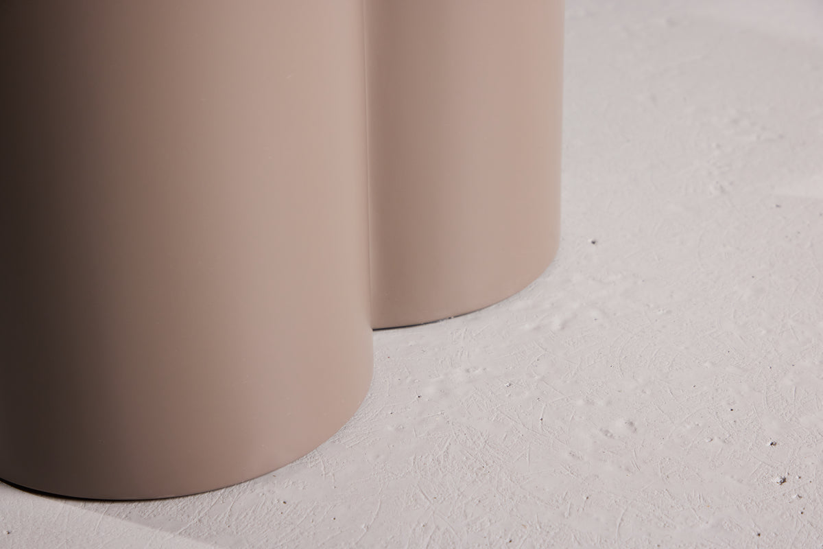 Table à manger Cavallo – Table ronde Ø110 cm en Marron foncé