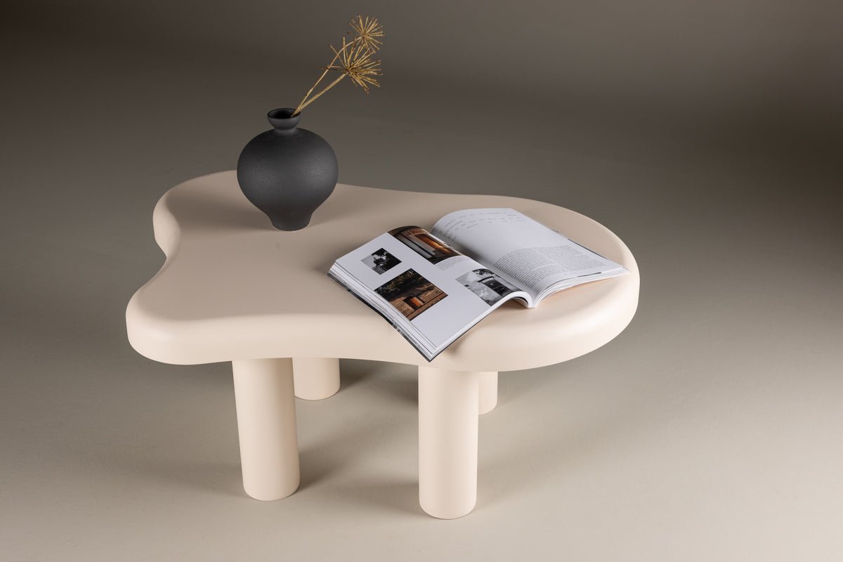 Table basse Charlie - en crème