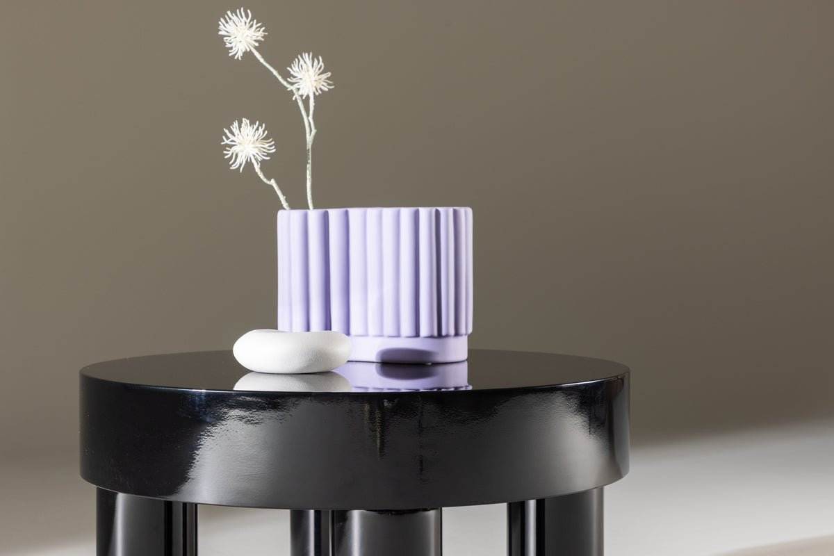 Table basse/table d'appoint Maron - en Noir brillant