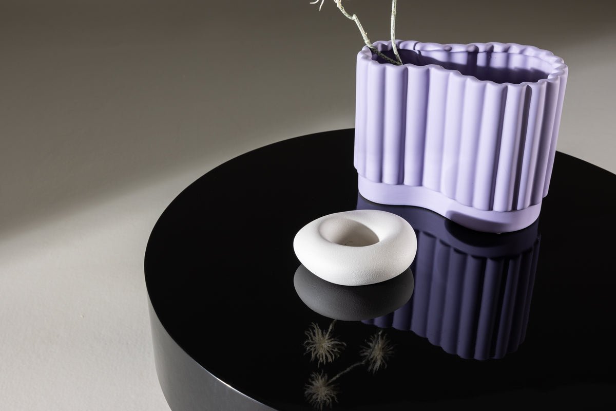 Table basse/table d'appoint Maron - en Noir brillant