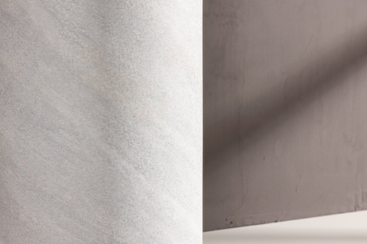 Table basse/table d'appoint Marlo - Forme cylindrique en gris