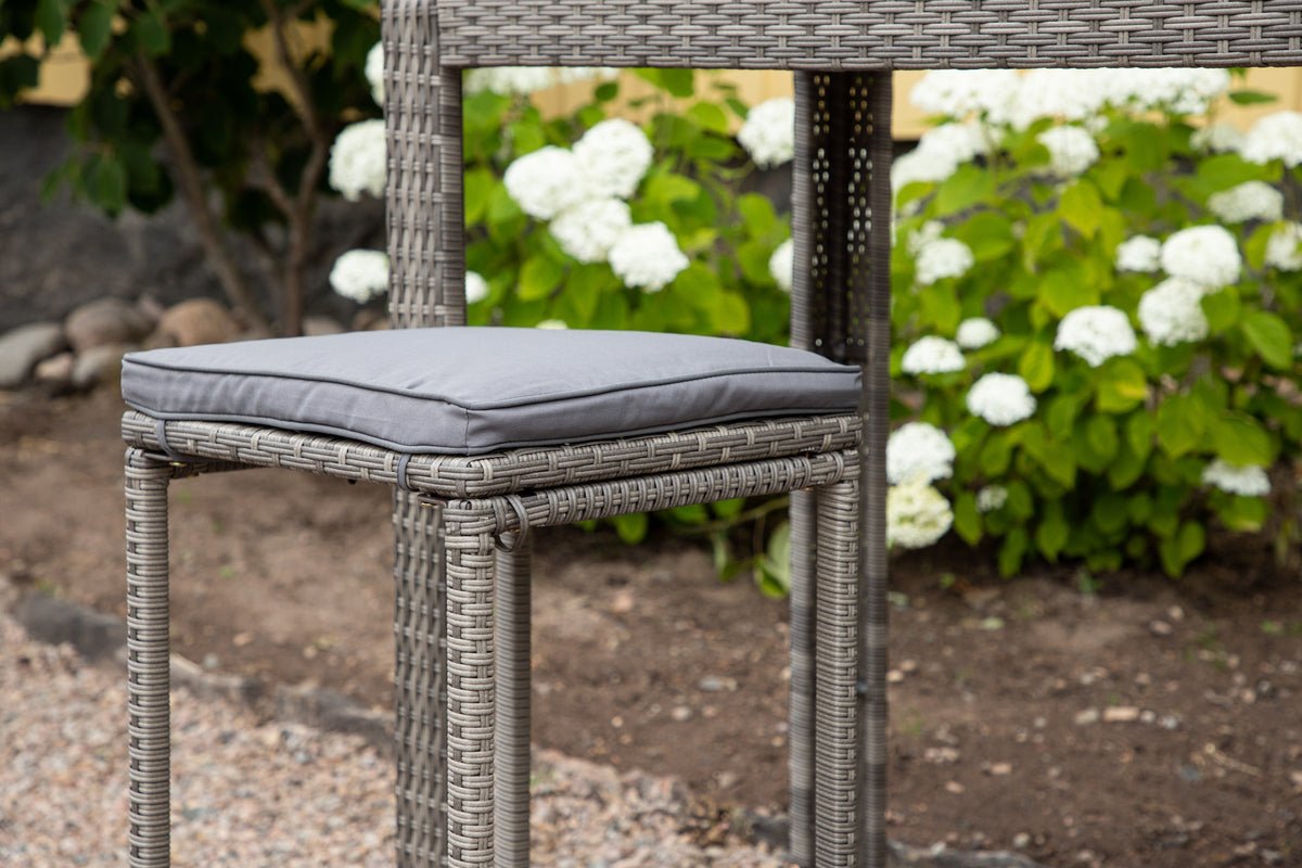 Chaise de jardin Henry - en rotin gris