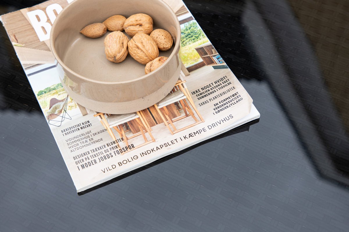 Ensemble table haute de jardin Bärbel - Table haute en rotin avec 2 chaises