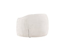 Fauteuil Elias - en gris clair avec des formes arrondies