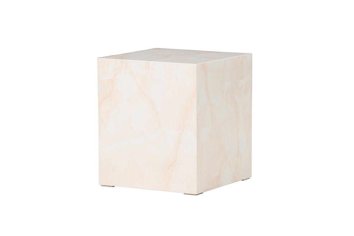 Table basse/table d'appoint Nivara – cube avec un aspect exceptionnel