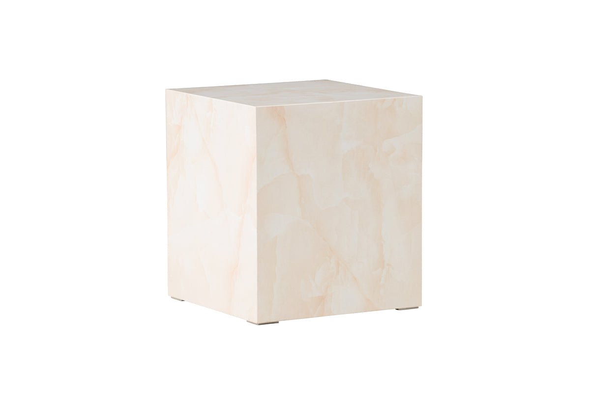 Table basse/table d'appoint Nivara – cube avec un aspect exceptionnel