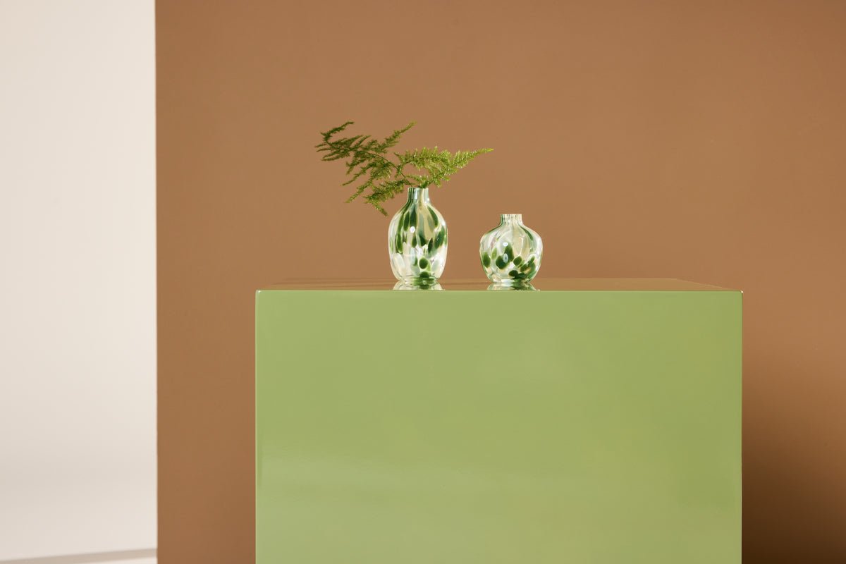 Table basse/table d'appoint Nivara – cube avec un aspect exceptionnel