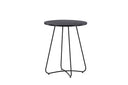 Table basse Hanoi - Ø65 avec plateau en acier noir