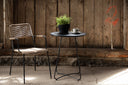 Table basse Hanoi - Ø65 avec plateau en acier noir