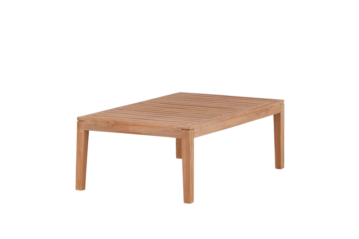 Table basse de jardin Albania - en bois de teck aspect naturel