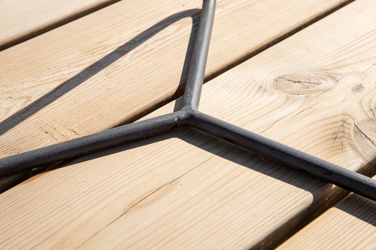 Table d'appoint de jardin Moeve - Ø40 en acier noir