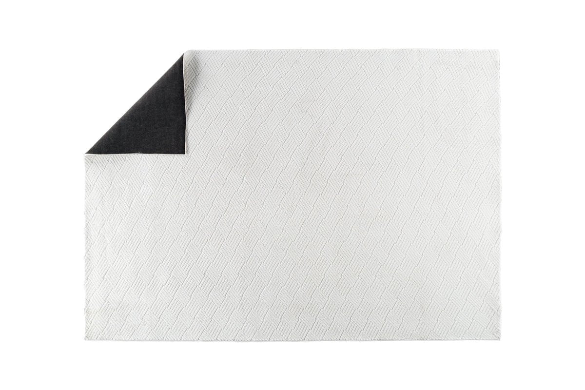 Tapis Soren – en Blanc en polyester et non-tissé